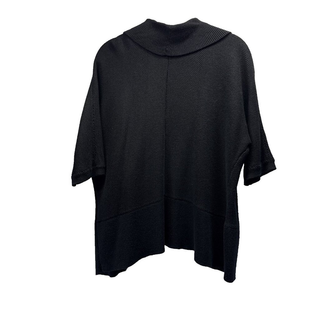 Lauren Ralph Lauren Women's Sweater Cardigan Sz XL Solid Black 3/4 Sleeve Knit - Picture 4 of 7